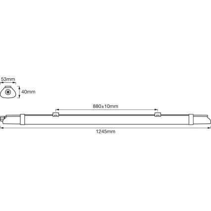 Ledvance - LED Świetlówka przemysłowa DAMP LED/18W/230V IP65