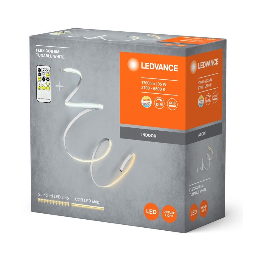 Ledvance - LED Taśma ściemnialna FLEX COB 5m LED/35W/230V 2700-6500K + Pilot zdalnego sterowania