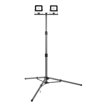 Ledvance - LED Zewnętrzny reflektor z uchwytem WORKLIGHT TRIPOD 2xLED/10W/230V 6500K IP65