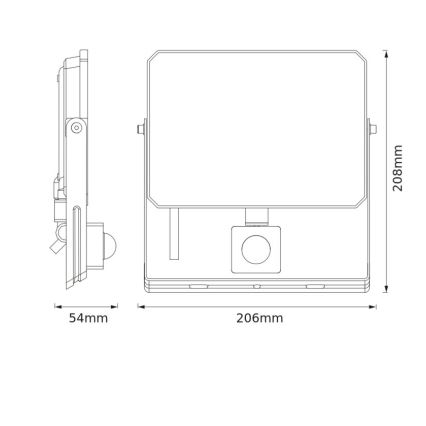 Ledvance - Naświetlacz LED z czujnikiem FLOODLIGHT LED/50W/230V 4000K IP65