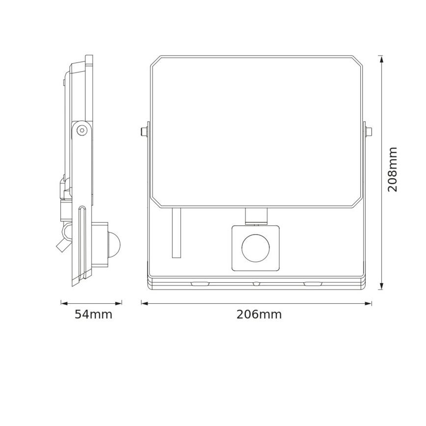 Ledvance - Naświetlacz LED z czujnikiem FLOODLIGHT LED/50W/230V 4000K IP65