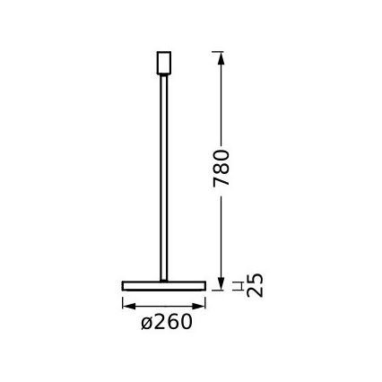 Ledvance - Noga lampy DECOR STICK 1xE27/40W/230V antracyt