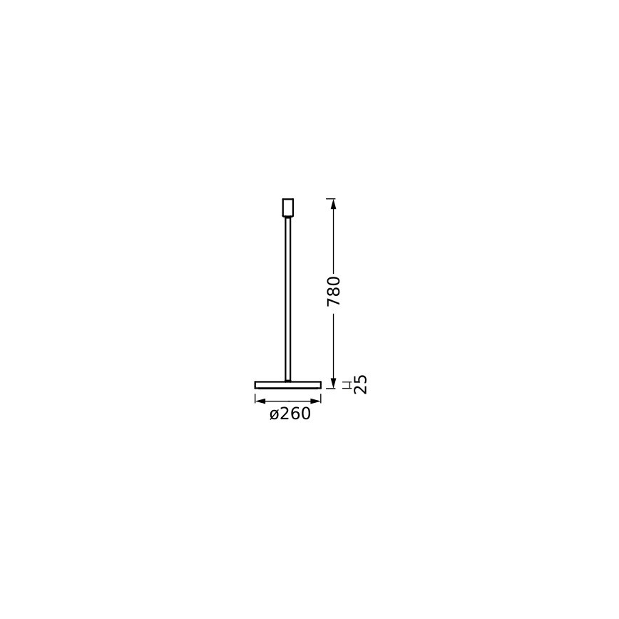 Ledvance - Noga lampy DECOR STICK 1xE27/40W/230V antracyt