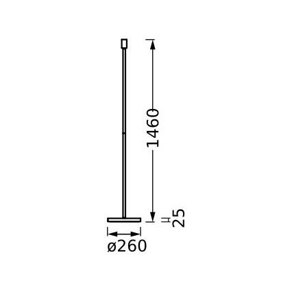 Ledvance - Noga lampy DECOR STICK 1xE27/40W/230V beżowy