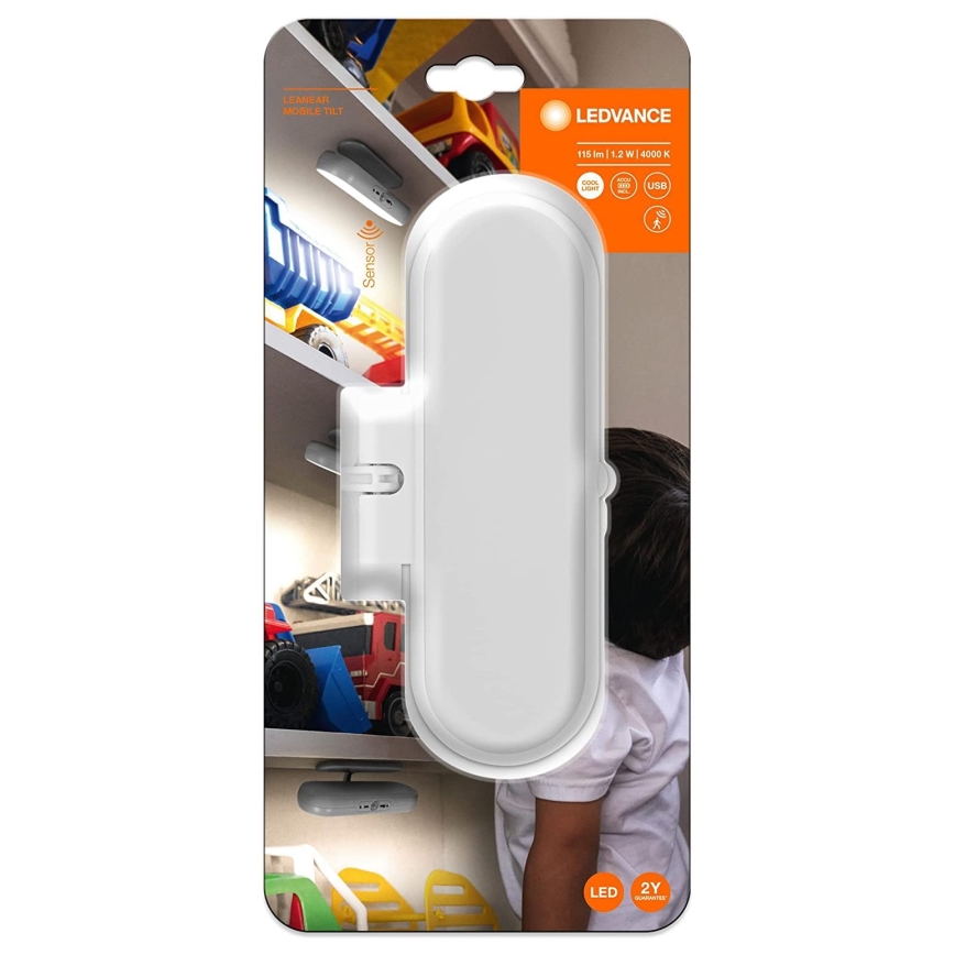 Ledvance - Oświetlenie meblowe LED z czujnikiem MOBILE LED/1,2W/5V 500 mAh 4000K