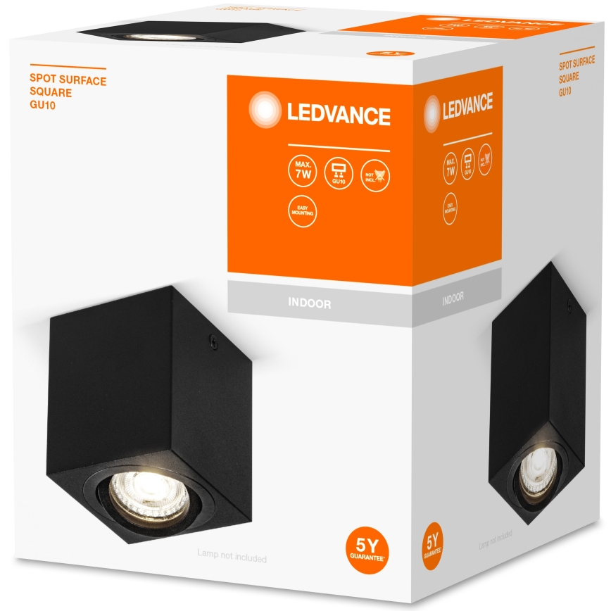 Ledvance - Oświetlenie punktowe SPOT 1xGU10/7W/230V czarny
