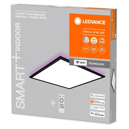 Ledvance - Panel sufitowy LED RGBW ściemnialny SMART+ PLANON LED/40W/230V Wi-Fi + pilot zdalnego sterowania