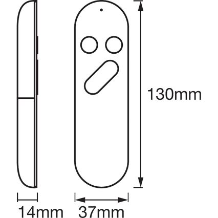 Ledvance - Pilot zdalnego sterowania SMART+ 2xAAA Wi-Fi