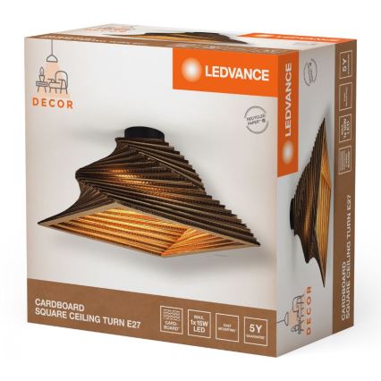 Ledvance - Plafon DECOR CARDBOARD 1xE27/15W/230V 40x40 cm