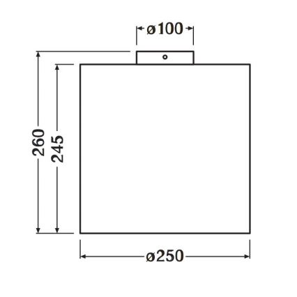 Ledvance - Plafon DECOR CARDBOARD 1xE27/15W/230V śr. 25 cm