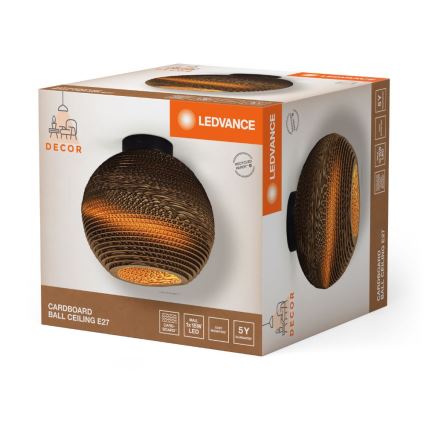 Ledvance - Plafon DECOR CARDBOARD 1xE27/15W/230V śr. 26 cm