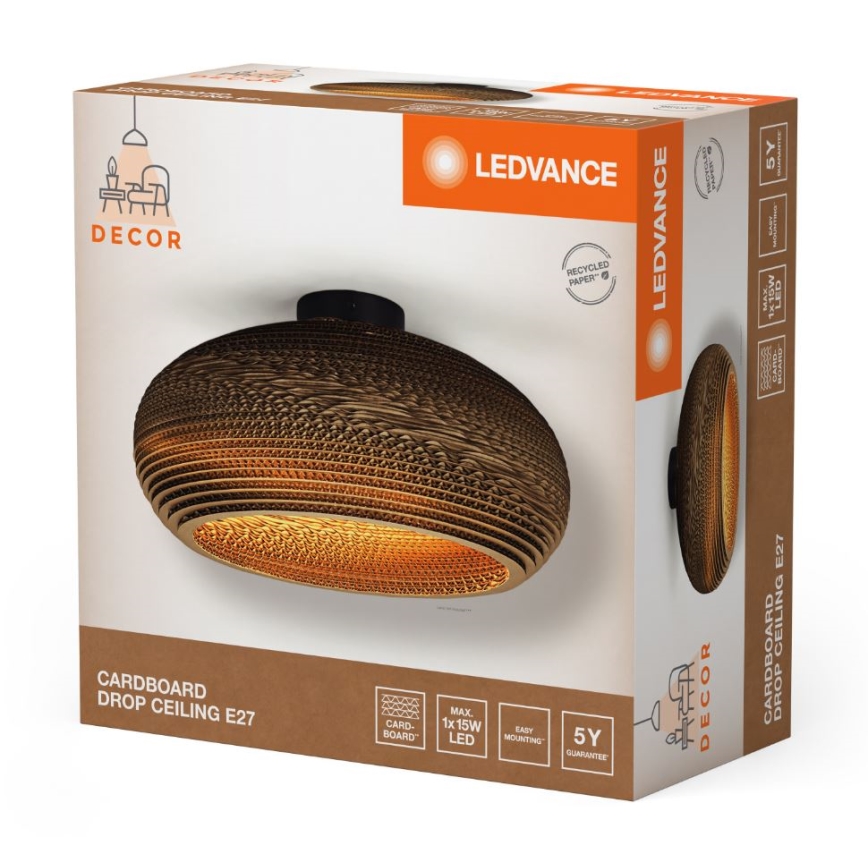 Ledvance - Plafon DECOR CARDBOARD 1xE27/15W/230V śr. 40 cm