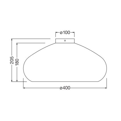 Ledvance - Plafon DECOR CARDBOARD 1xE27/15W/230V śr. 40 cm