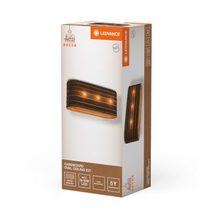 Ledvance - Plafon DECOR CARDBOARD 3xE27/15W/230V