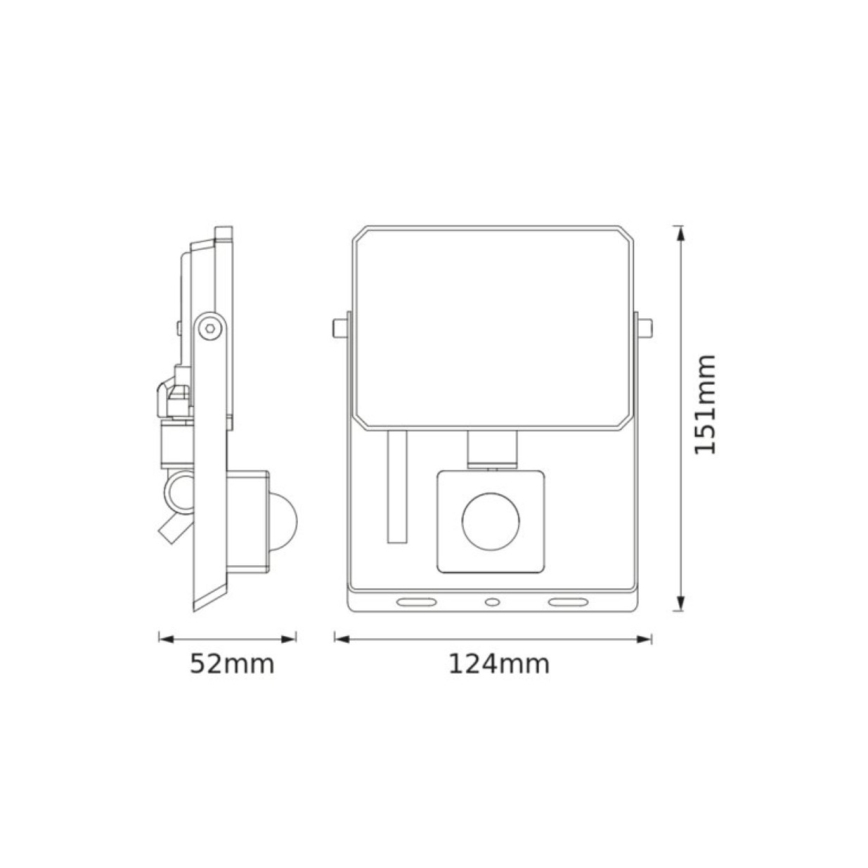 Ledvance - Naświetlacz LED z czujnikiem ruchu i zmierzchu FLOODLIGHT LED/20W/230V 4000K IP65