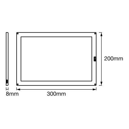 Ledvance - Ściemnialna kuchenna oprawa podszafkowa LED z czujnikiem CABINET LED/8W/230V