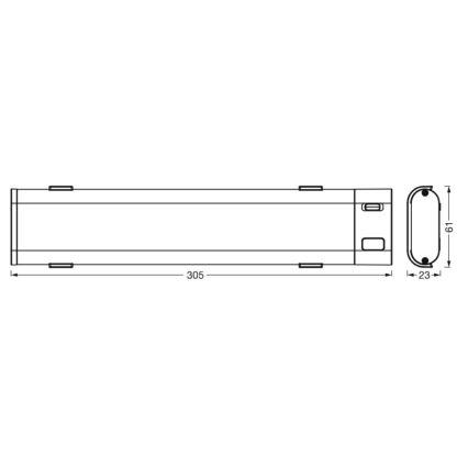 Ledvance - LED Ściemnialna lampa podszafkowa z czujnikiem SMART+ UNDERCABINET LED/9W/230V 3000-6500K Wi-Fi