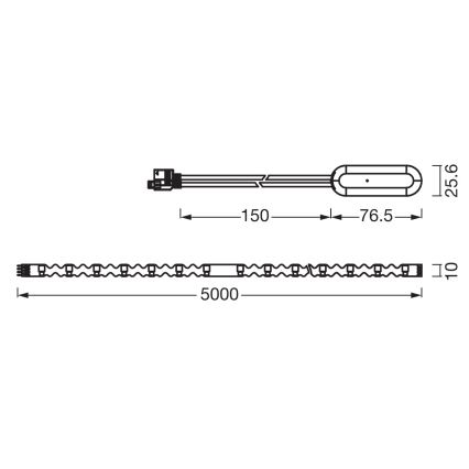 Ledvance - ściemnialna taśma LED RGB FLEX 5m LED/10W/230V + pilot zdalnego sterowania