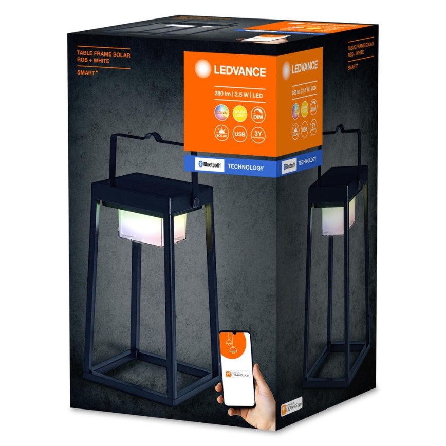 Ledvance - Ściemniana lampa solarna LED RGBW SMART+ TABLE LED/2,5W/3,7V 2200 mAh IP44