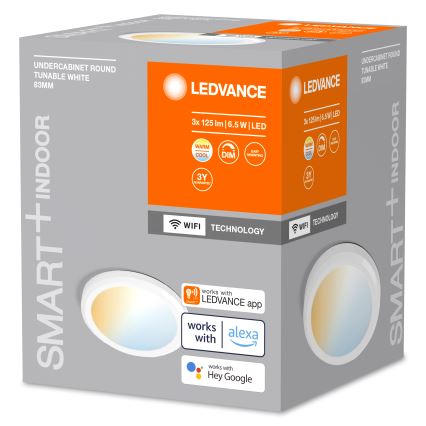 Ledvance - SET 3x LED Ściemnialne kuchenne oświetlenie podszafkowe SMART+ LED/6,5W/230V 3000-6500K Wi-Fi