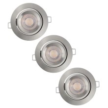 Ledvance - SET 3x LED Ściemniane oświetlenie wpuszczane SIMPLE 3xLED/5W/230V