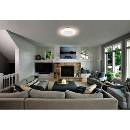 Ledvance - LED sufitowa lampa ściemnialna z wentylatorem SMART+ LED/35W/230V Wi-Fi 3000-6500K + pilot zdalnego sterowania