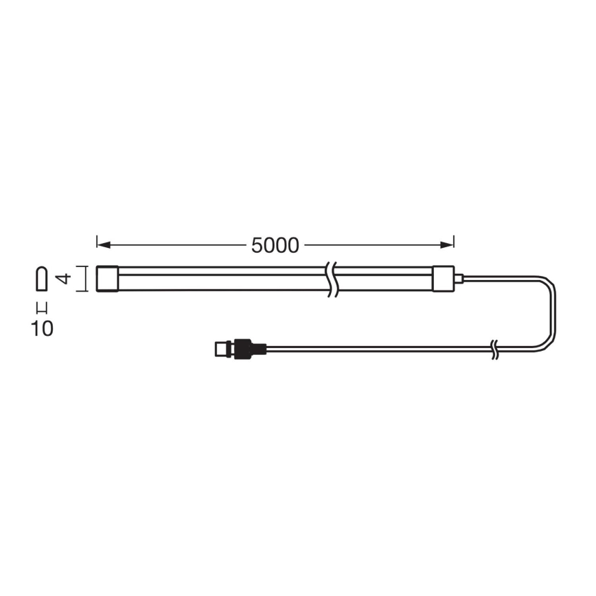 Ledvance - Taśma solarna LED RGB ściemnialna FLEX MAGIC 5m LED/1,6W/5V + pilot zdalnego sterowania