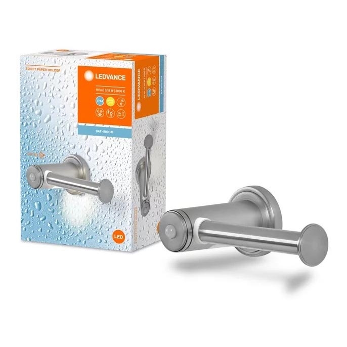 Ledvance - Uchwyt na papier toaletowy z LED podświeceniem 3xAAA IP44