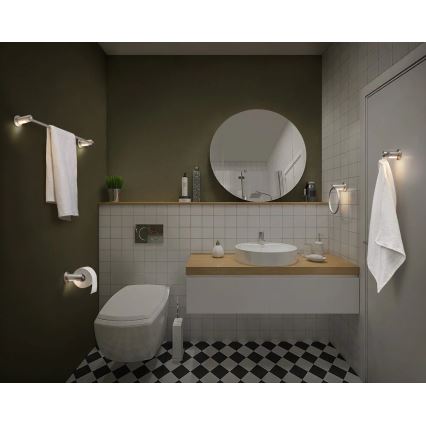 Ledvance - Uchwyt na ręczniki z LED podświeceniem 6xAAA IP44