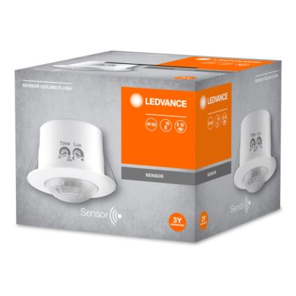 Ledvance - Wbudowany czujnik ruchu na podczerwień FLUSH 230V biały