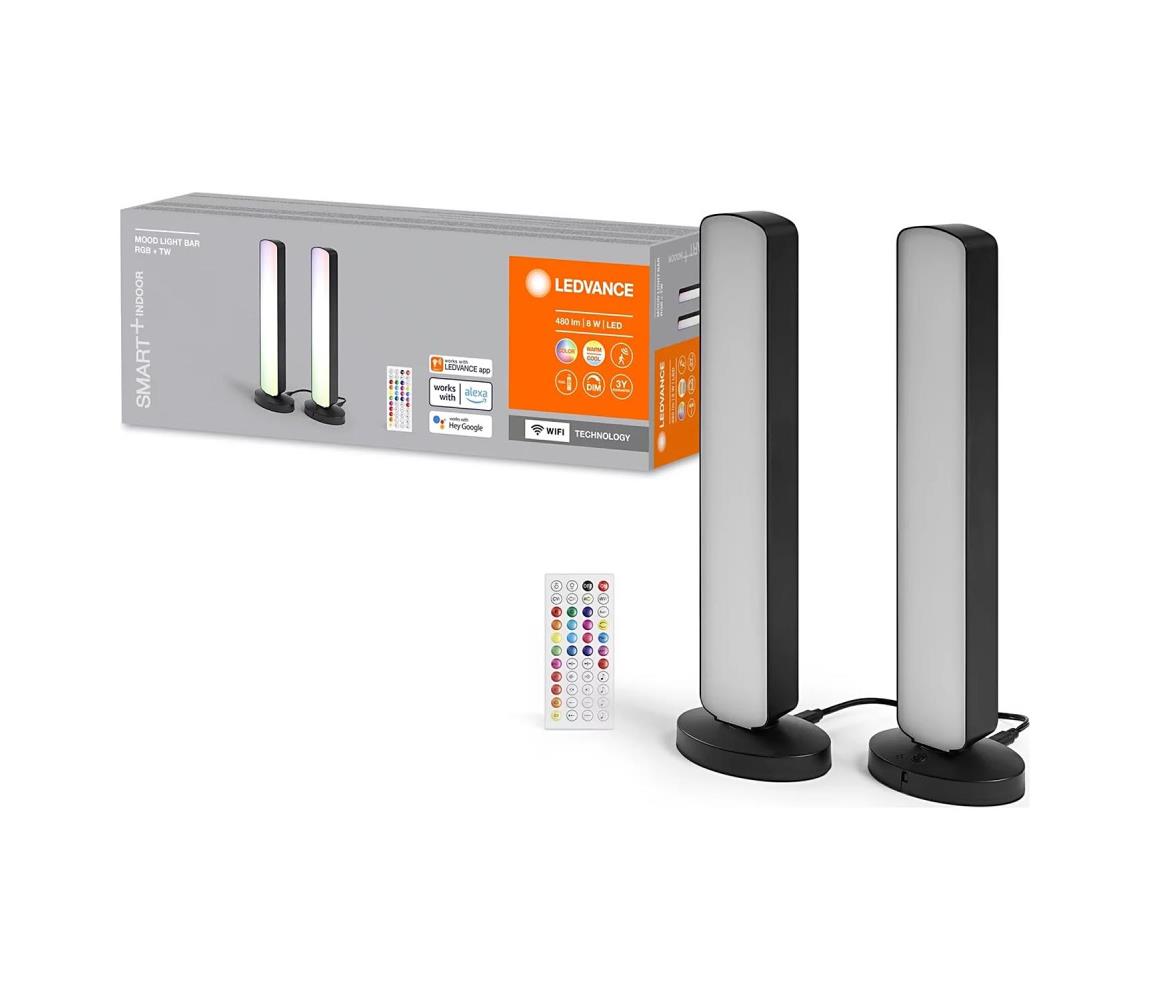 Ledvance - ZESTAW 2x LED RGBW Ściemnialna lampa stołowa MOOD LIGHT LED/4W/230V + pilot