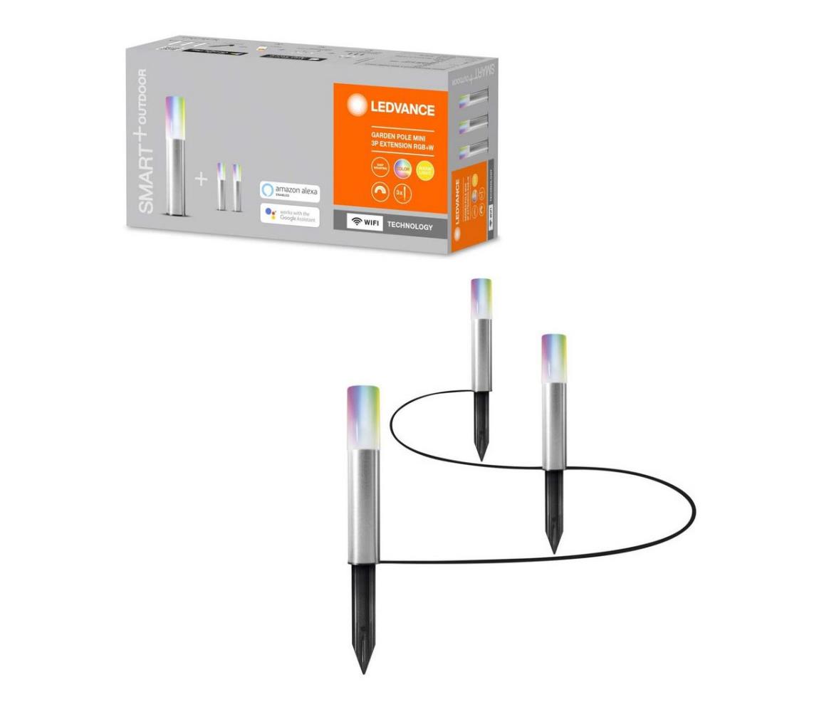 Ledvance - ZESTAW 3× LED RGBW Lampa zewnętrzna SMART+ MINI 3×LED/1,9W/230V IP44 Wi-Fi