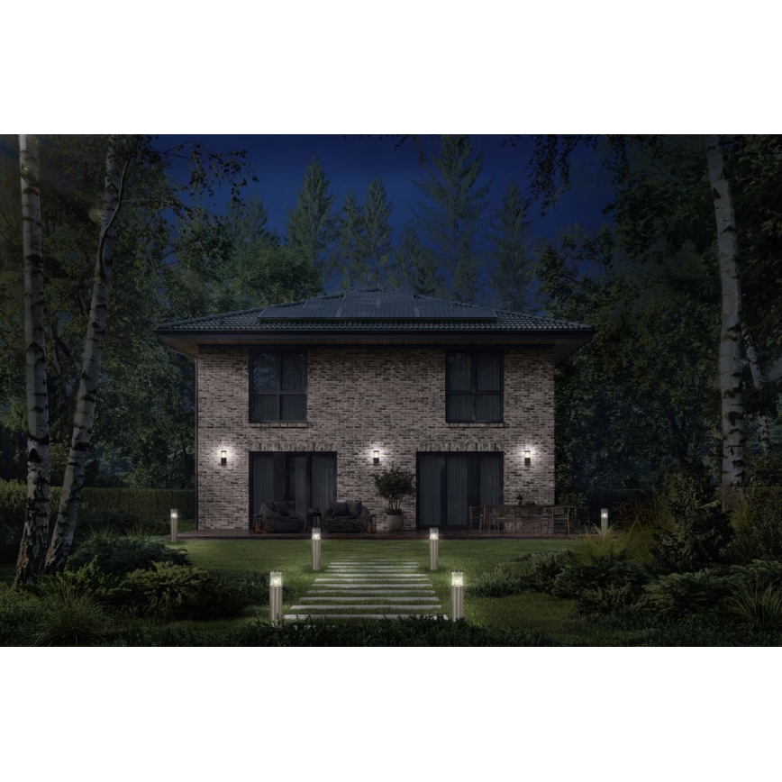 Ledvance - Zewnętrzna lampa ścienna z czujnikiem EBRO 1xE27/20W/230V IP44