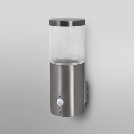 Ledvance - Zewnętrzna lampa ścienna z czujnikiem EBRO 1xE27/20W/230V IP44