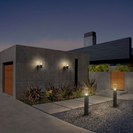 Ledvance - Zewnętrzna lampa ścienna z czujnikiem FIGO CYLINDER 1xE27/20W/230V