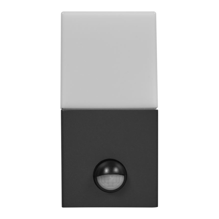 Ledvance - Zewnętrzna lampa ścienna z czujnikiem FIGO SQUARE 1xE27/20W/230V