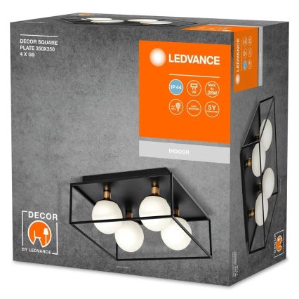Ledvance - Zewnętrzny kinkiet DECOR SQUARE 4xG9/28W/230V IP44