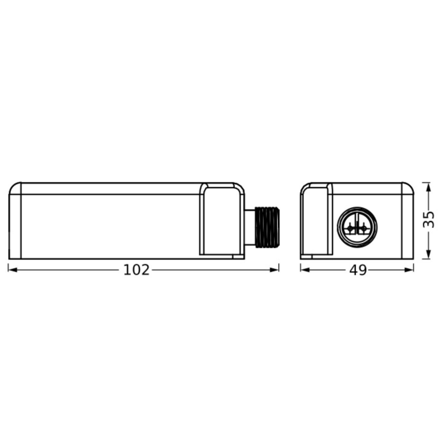 Ledvance - zewnętrzny mains power adapter ENDURA 24W/12V IP67