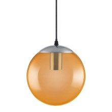 Ledvance - Żyrandol na lince BUBBLE 1xE27/40W/230V oranżowy dł. 20 cm