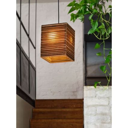 Ledvance - Żyrandol na lince DECOR CARDBOARD 1xE27/15W/230V 25x25 cm