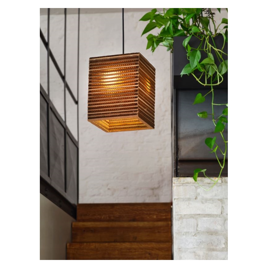 Ledvance - Żyrandol na lince DECOR CARDBOARD 1xE27/15W/230V 25x25 cm