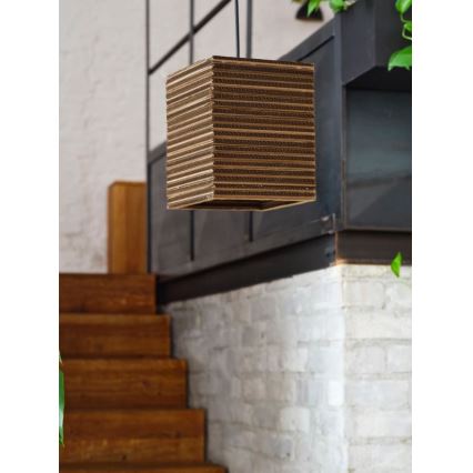 Ledvance - Żyrandol na lince DECOR CARDBOARD 1xE27/15W/230V 25x25 cm