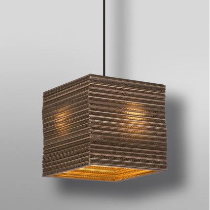 Ledvance - Żyrandol na lince DECOR CARDBOARD 1xE27/15W/230V 25x25 cm
