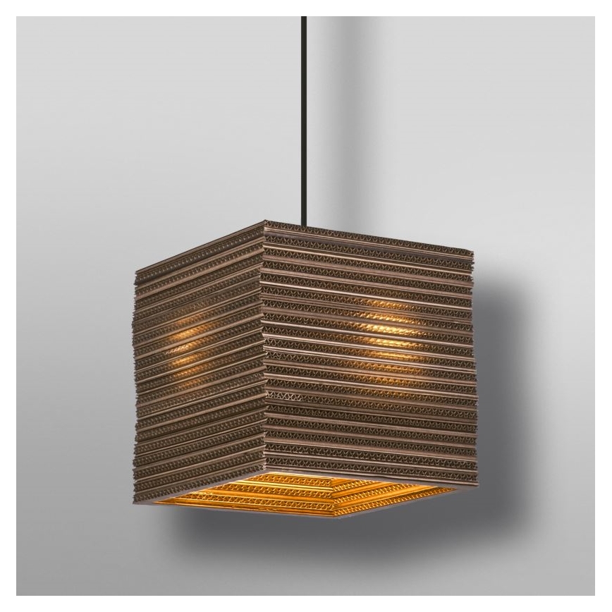 Ledvance - Żyrandol na lince DECOR CARDBOARD 1xE27/15W/230V 25x25 cm