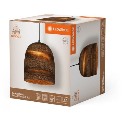Ledvance - Żyrandol na lince DECOR CARDBOARD 1xE27/15W/230V śr. 25 cm