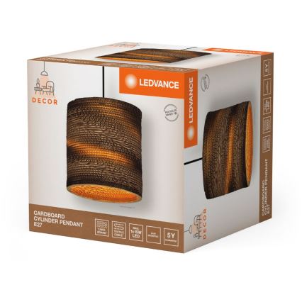 Ledvance - Żyrandol na lince DECOR CARDBOARD 1xE27/15W/230V śr. 25 cm