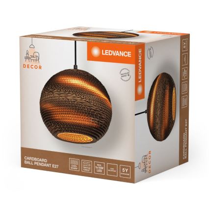 Ledvance - Żyrandol na lince DECOR CARDBOARD 1xE27/15W/230V śr. 26 cm