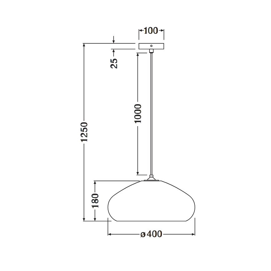 Ledvance - Żyrandol na lince DECOR CARDBOARD 1xE27/15W/230V śr. 40 cm