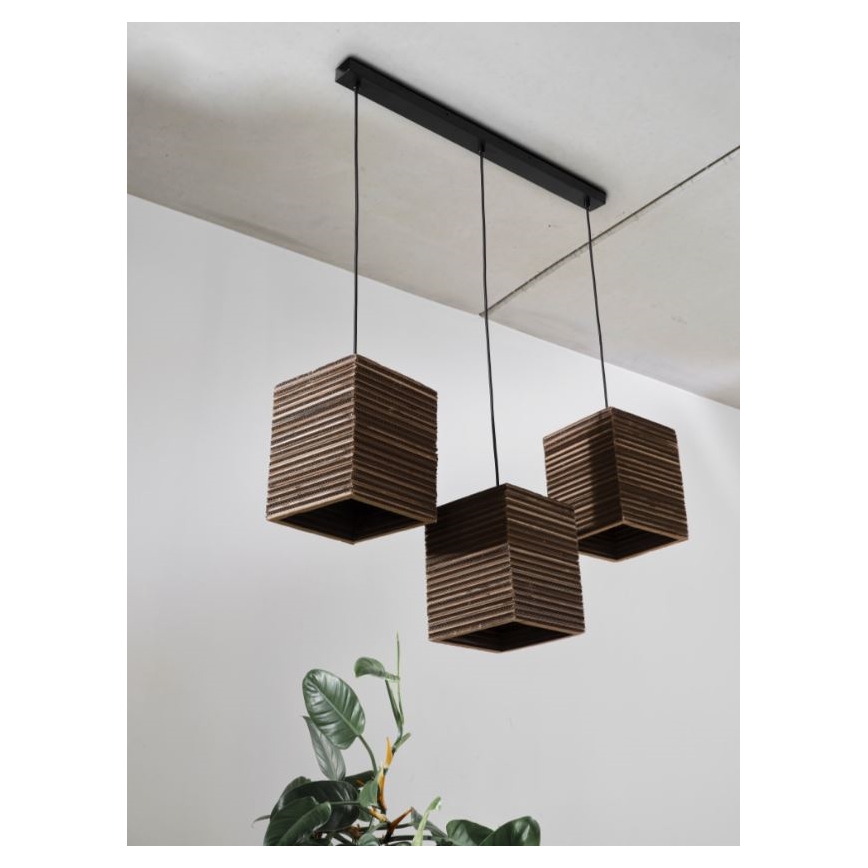 Ledvance - Żyrandol na lince DECOR CARDBOARD 3xE27/15W/230V