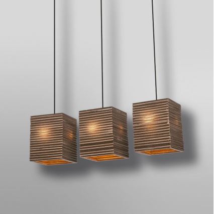 Ledvance - Żyrandol na lince DECOR CARDBOARD 3xE27/15W/230V